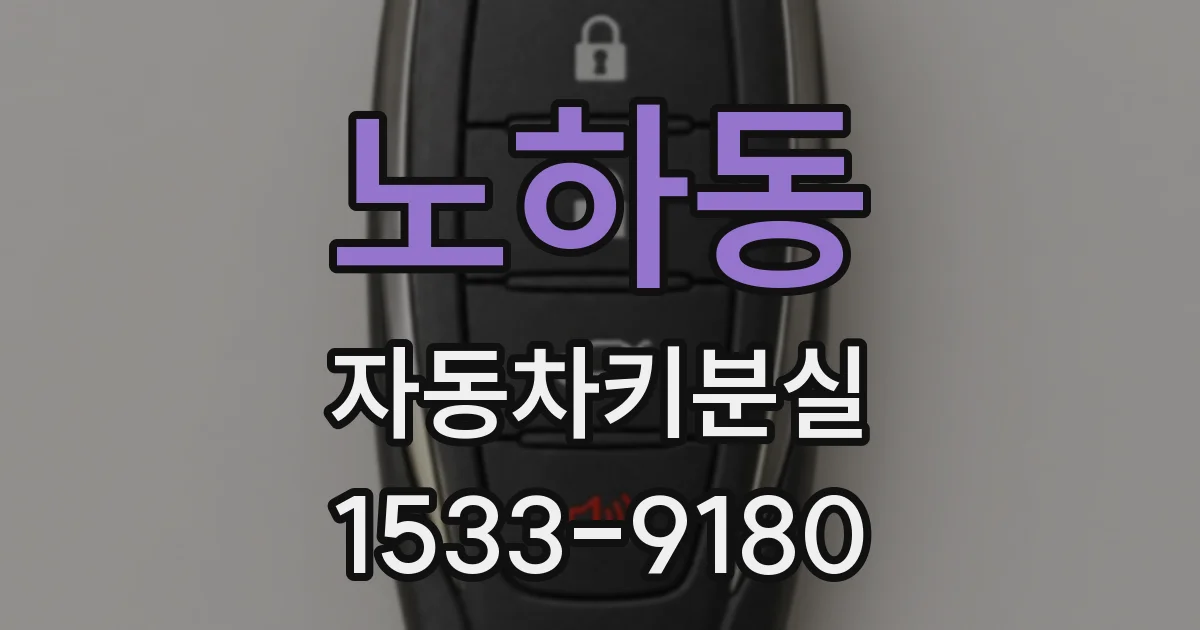 노하동 자동차키분실