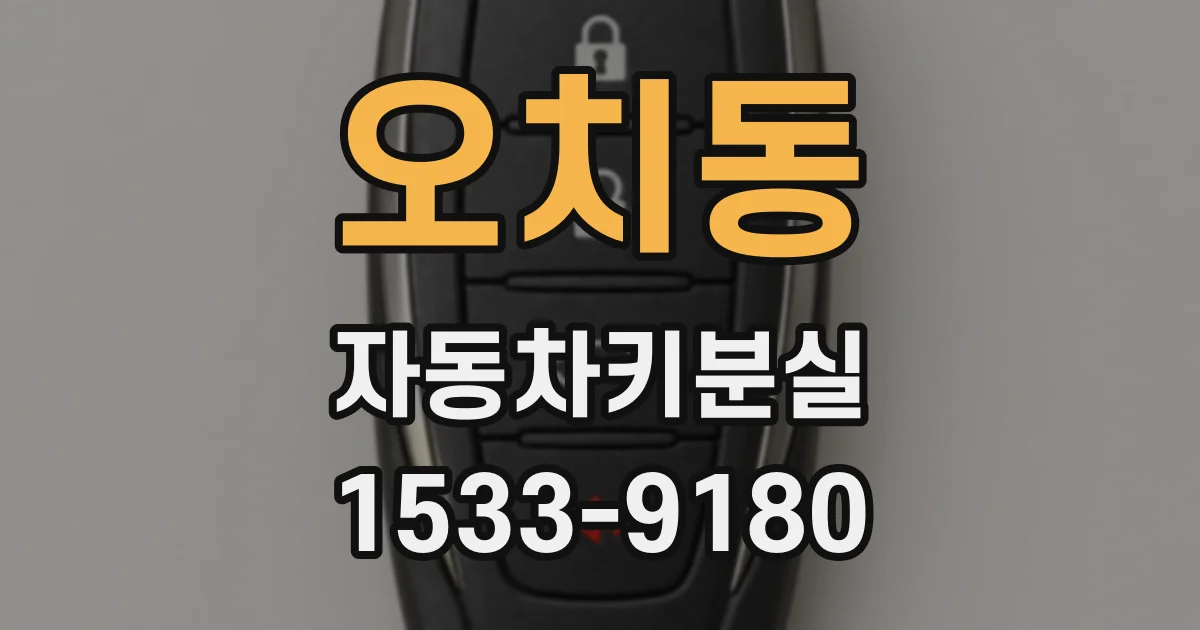 오치동 자동차키분실