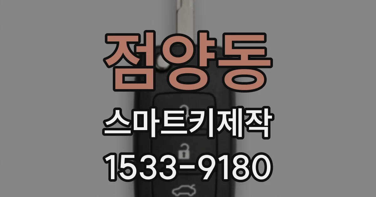 점양동 스마트키제작