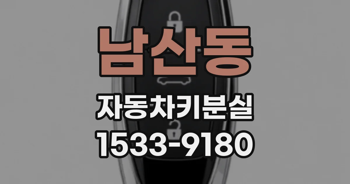 남산동 자동차키분실