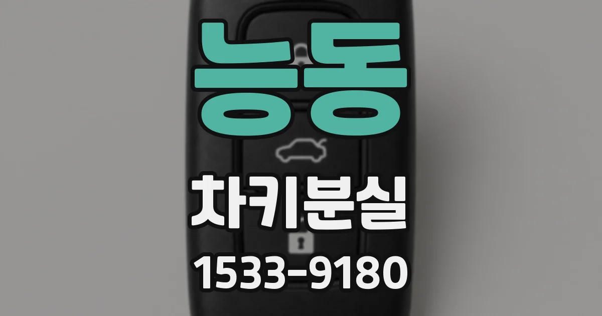능동 차키분실