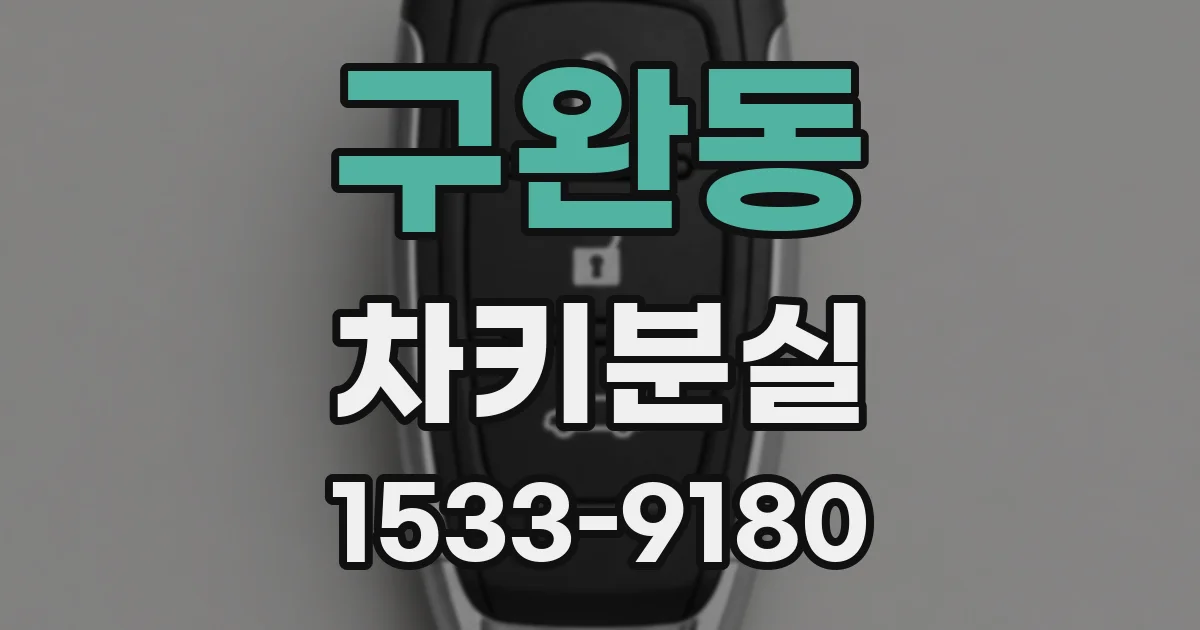 구완동 차키분실
