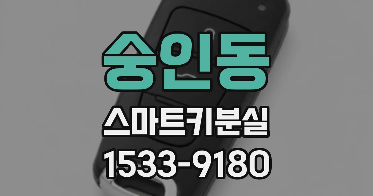 숭인동 스마트키분실