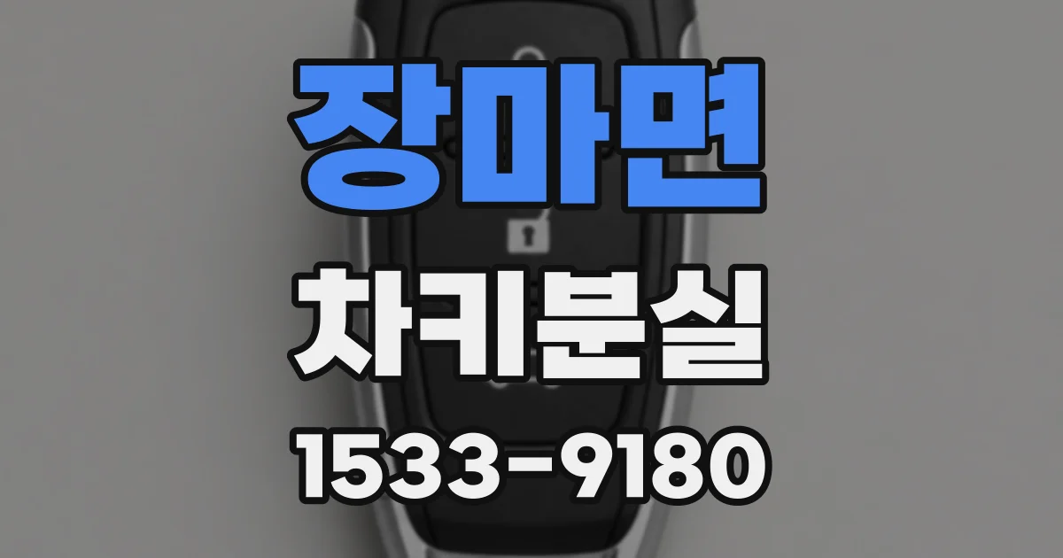 장마면 차키분실