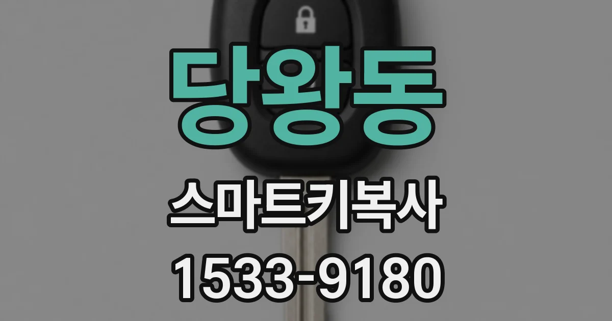 당왕동 스마트키복사
