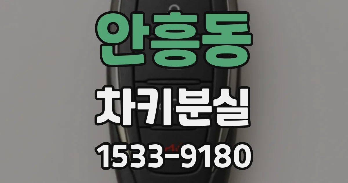 안흥동 차키분실