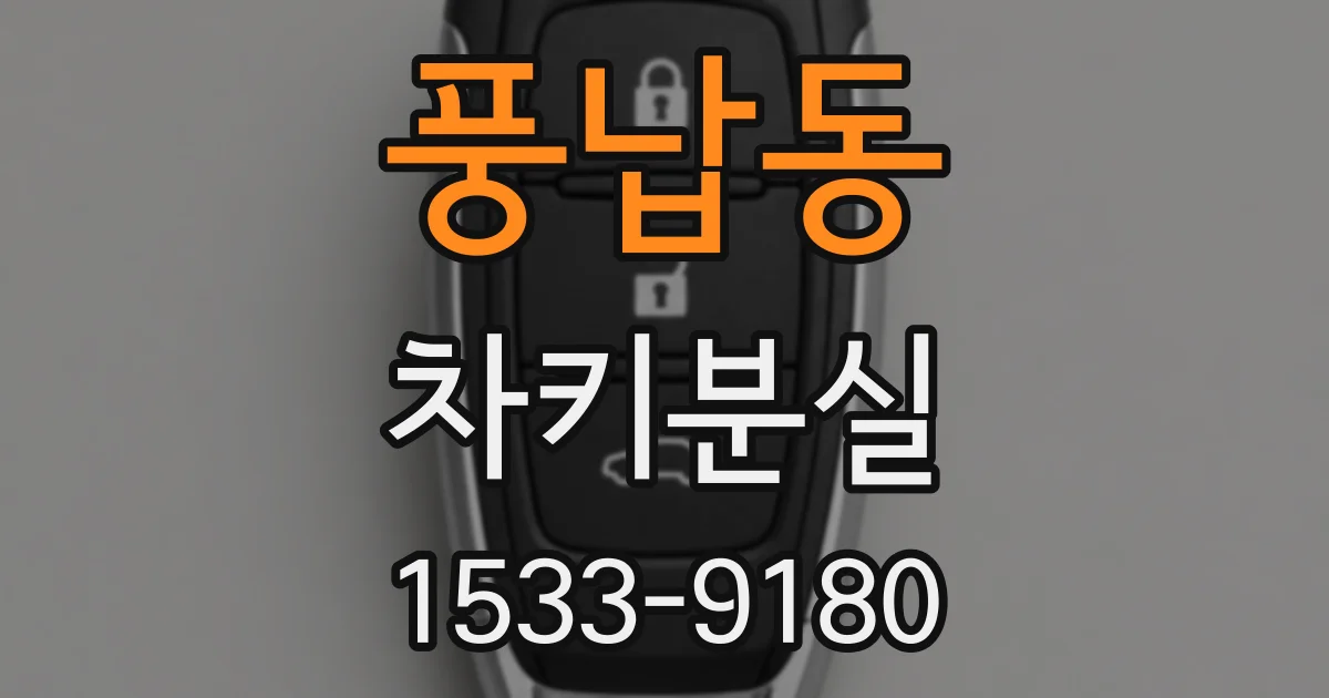 풍납동 차키분실