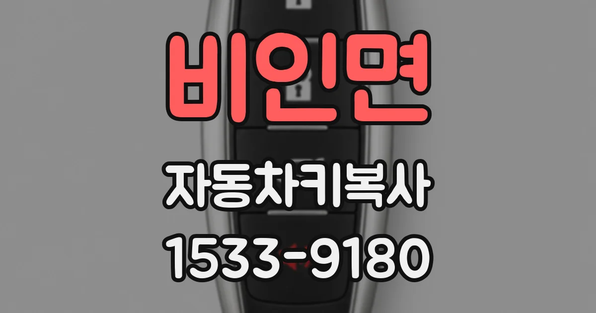 비인면 자동차키복사