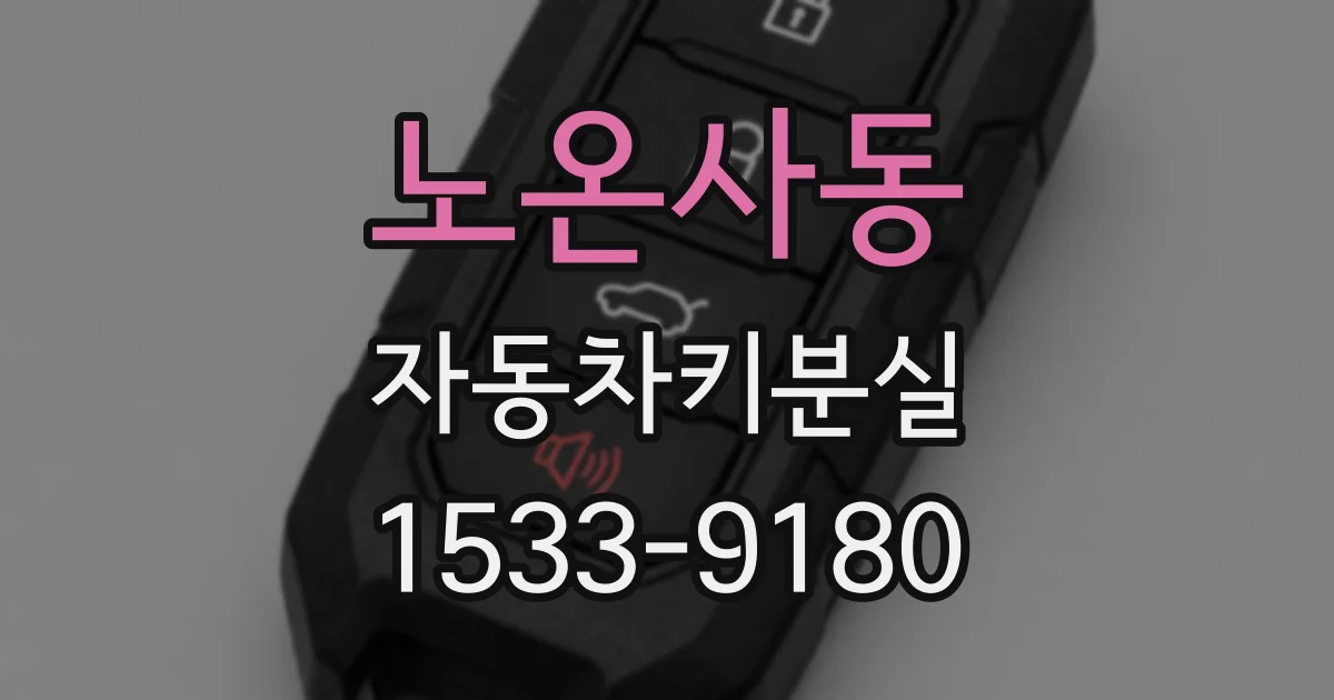 노온사동 자동차키분실