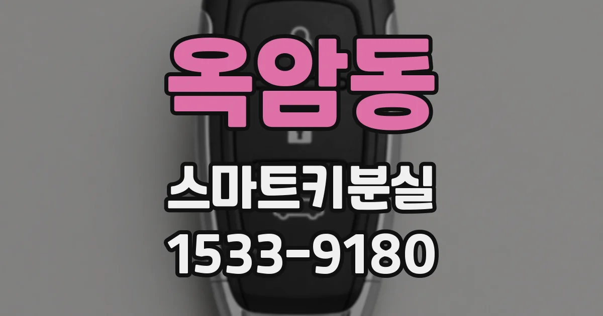옥암동 스마트키분실