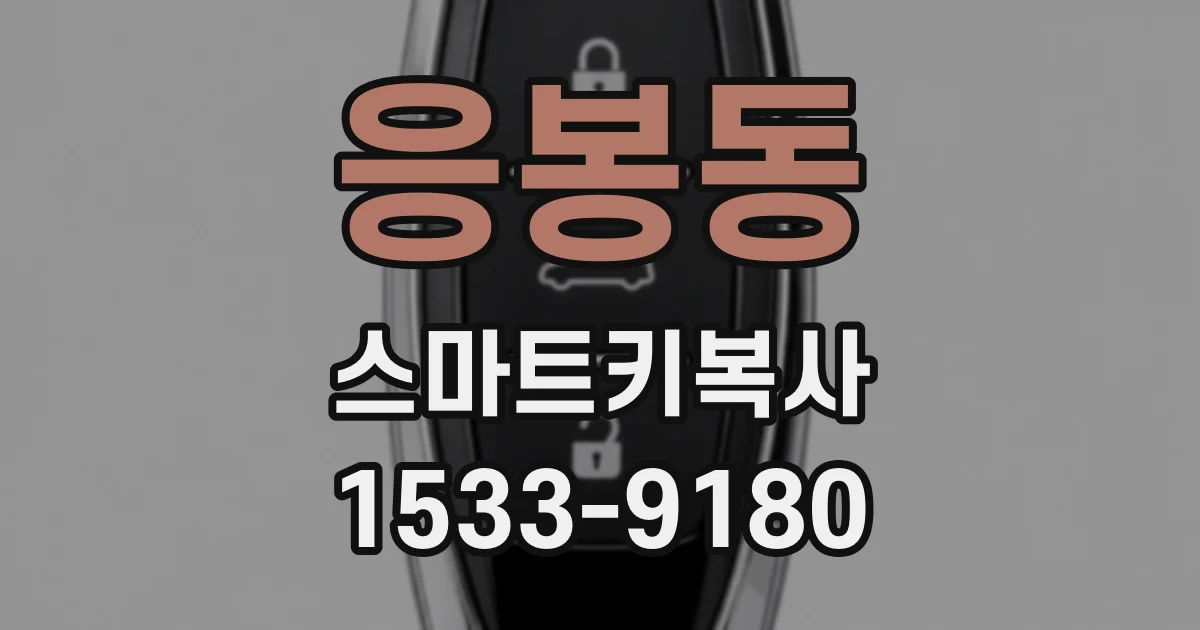 응봉동 스마트키복사