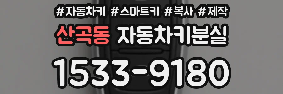 산곡동 자동차키분실