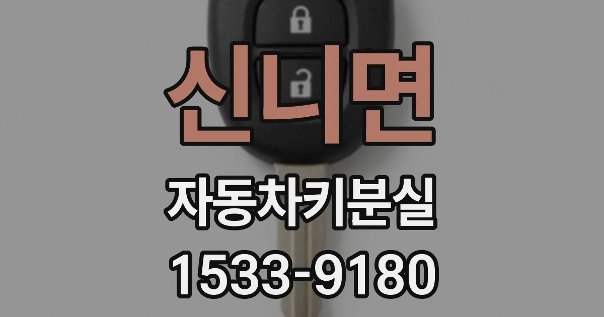 신니면 자동차키분실