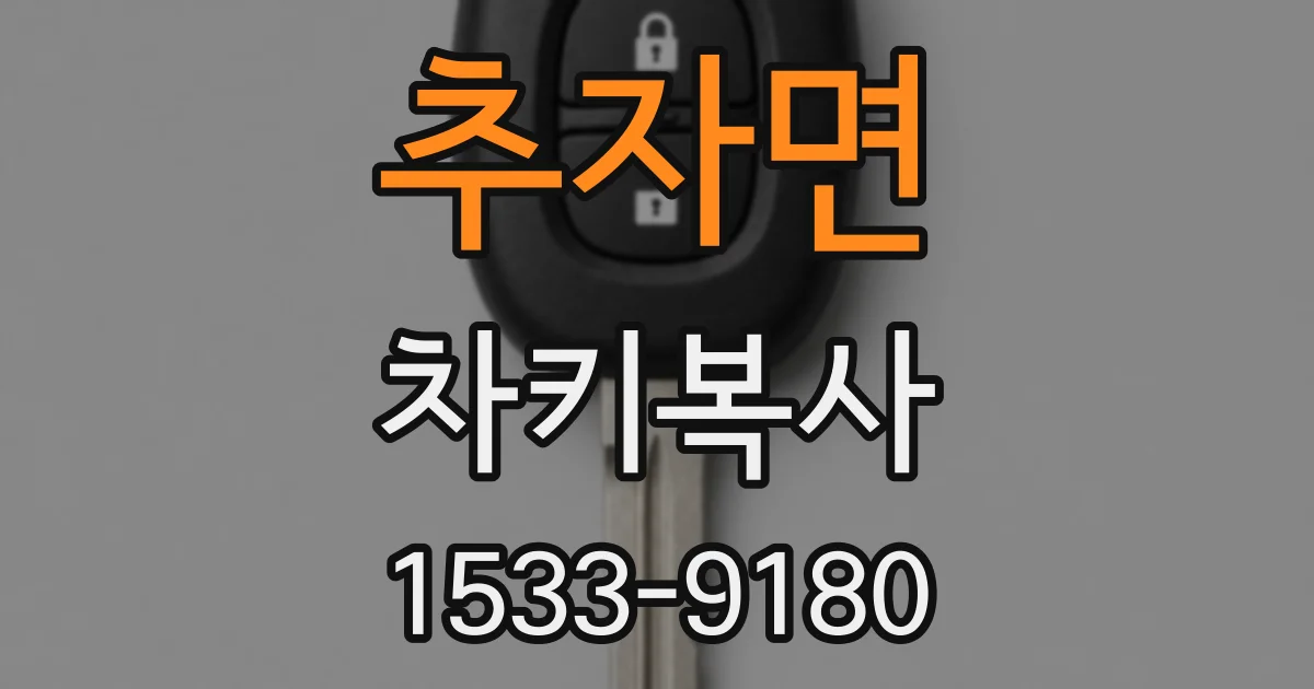 추자면 차키복사