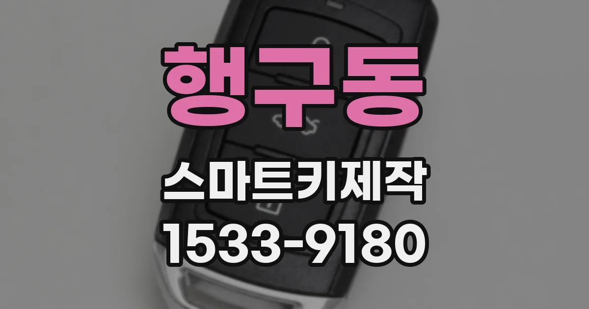 행구동 스마트키제작
