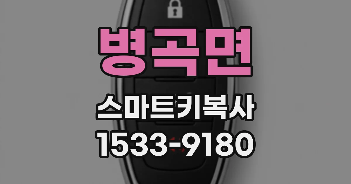 병곡면 스마트키복사