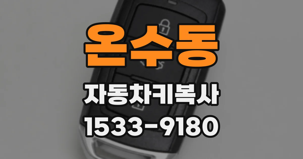 온수동 자동차키복사