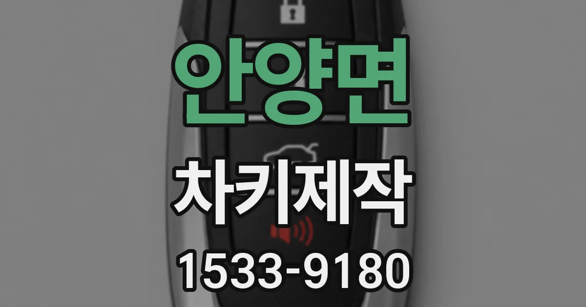 안양면 차키제작