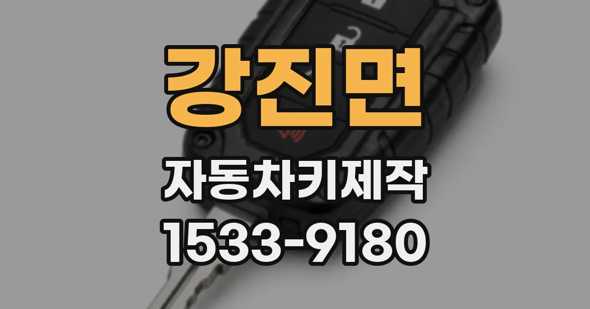 강진면 자동차키제작