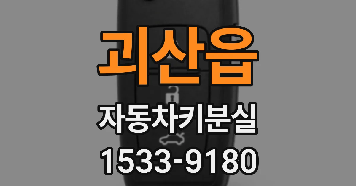 괴산읍 자동차키분실