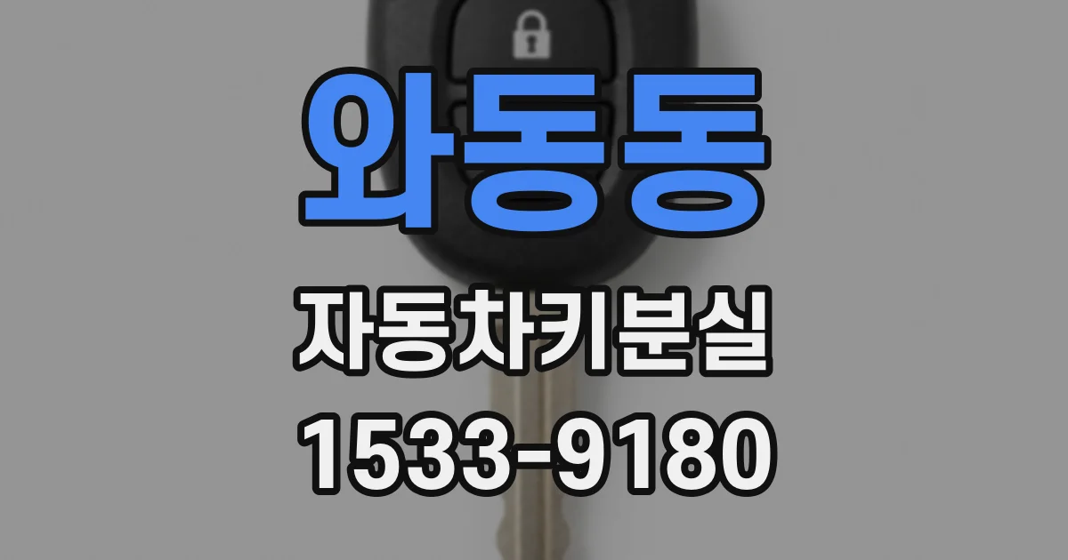 와동동 자동차키분실