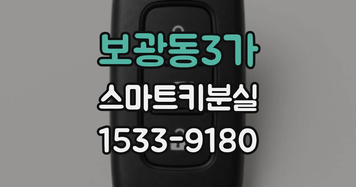보광동3가 스마트키분실