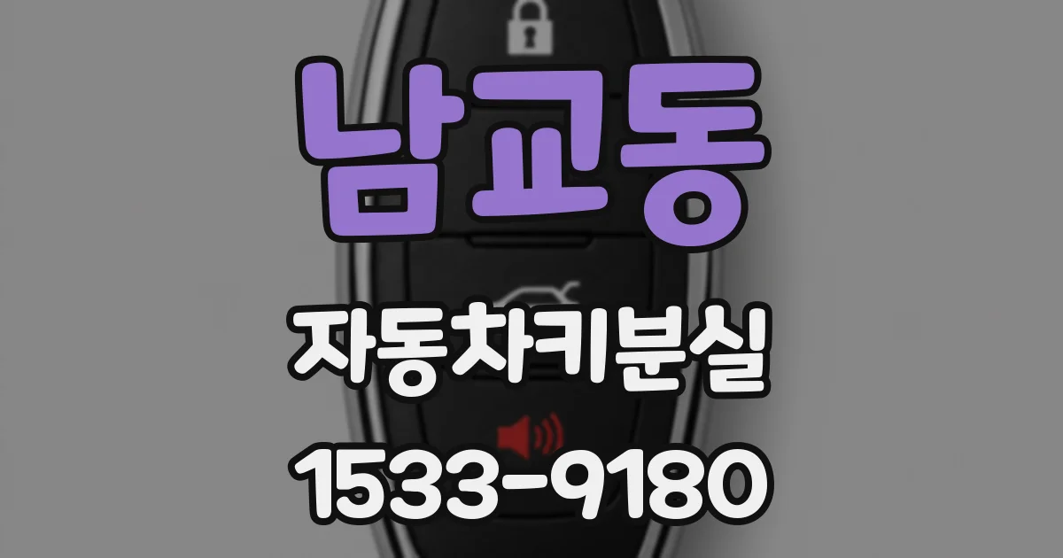 남교동 자동차키분실