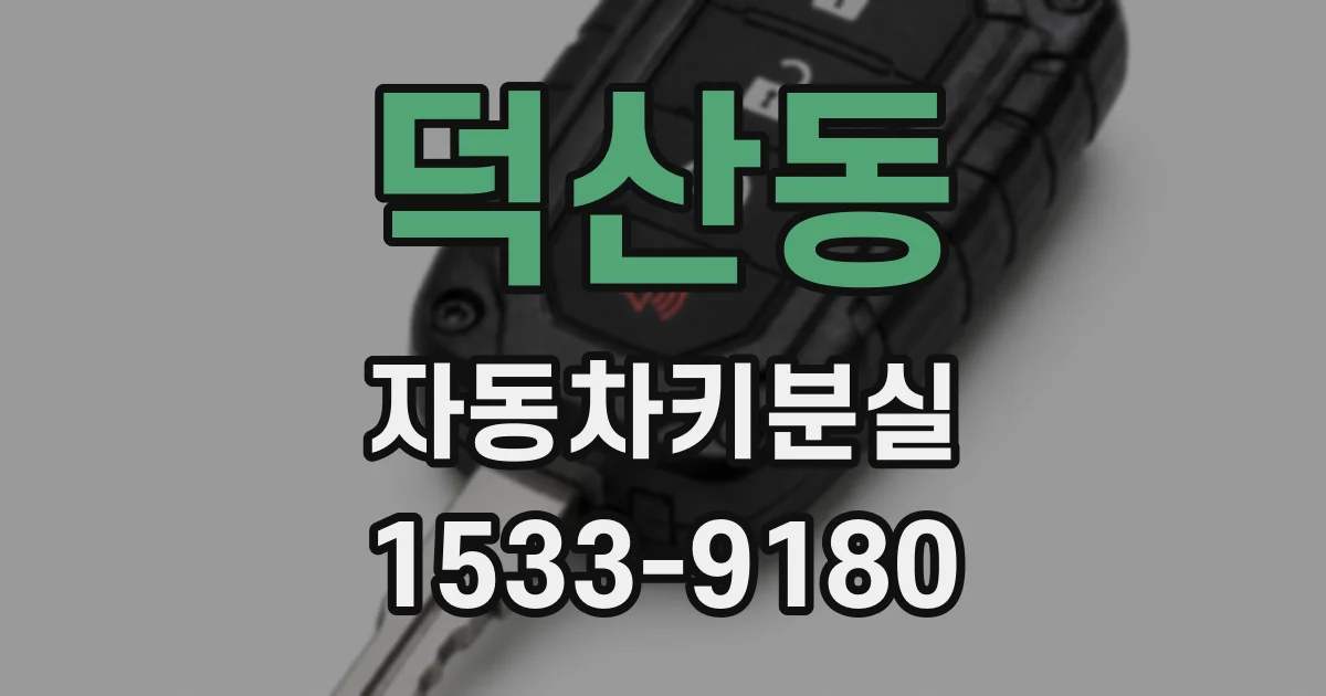 덕산동 자동차키분실