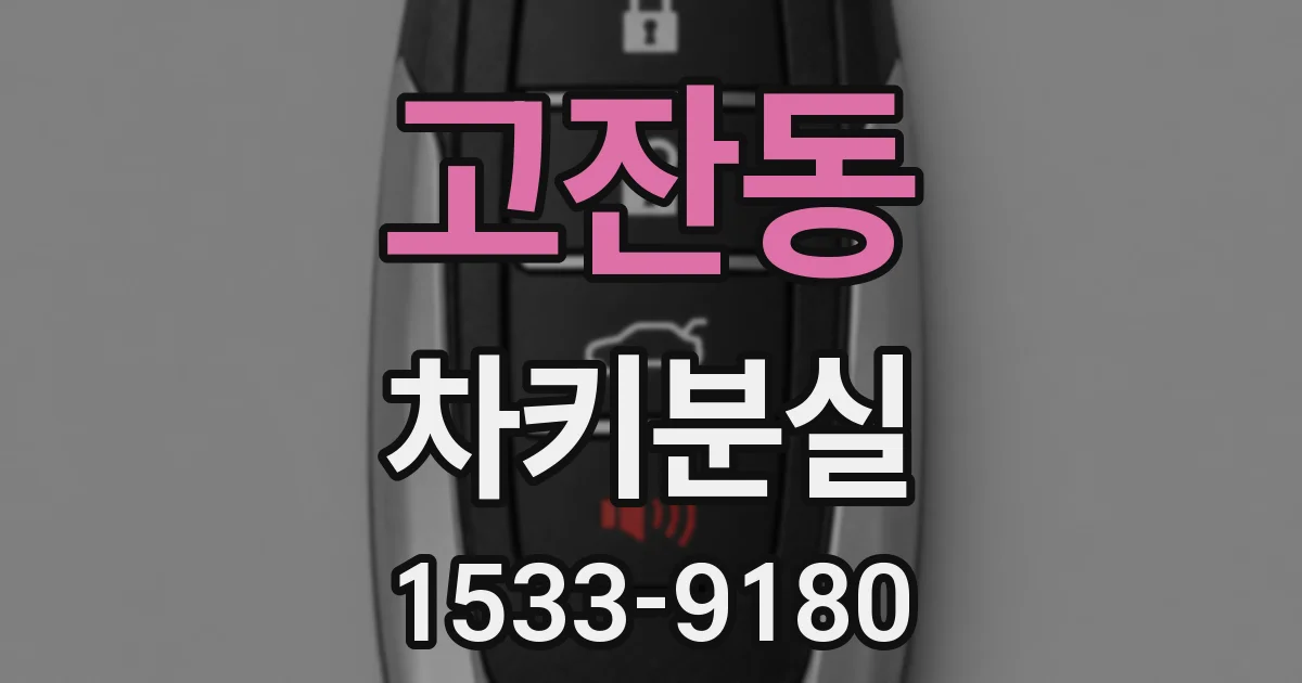 고잔동 차키분실