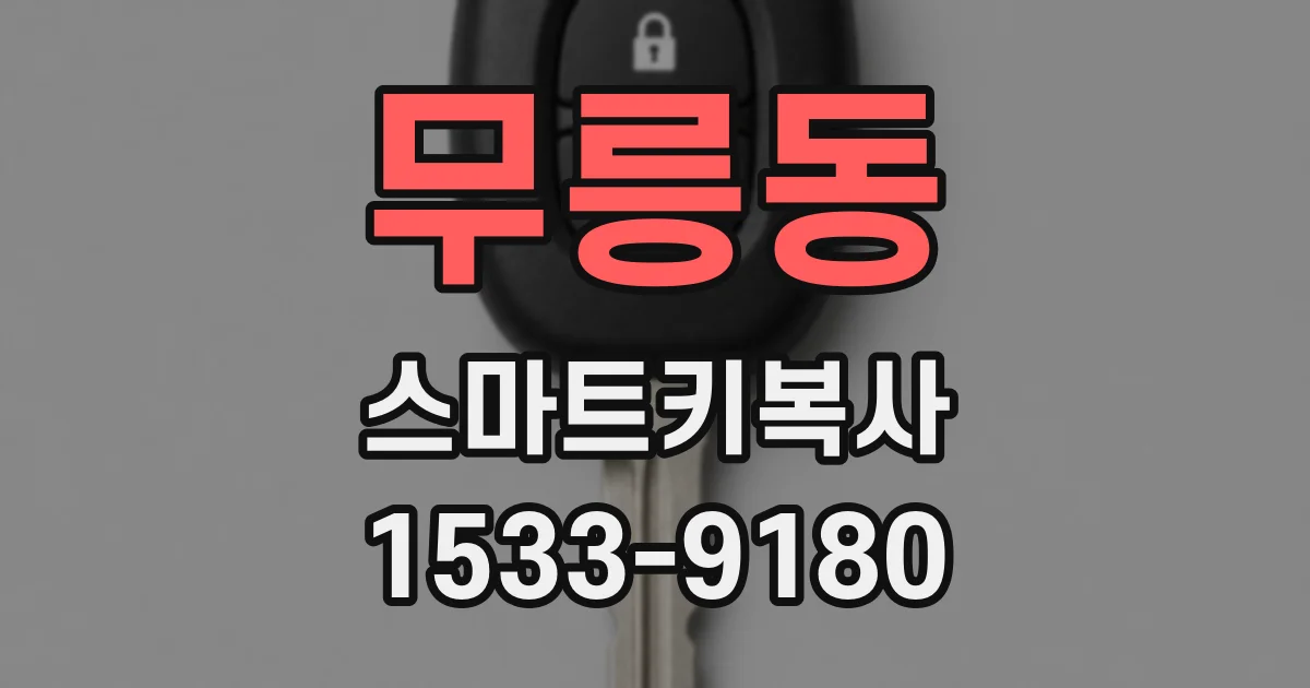 무릉동 스마트키복사