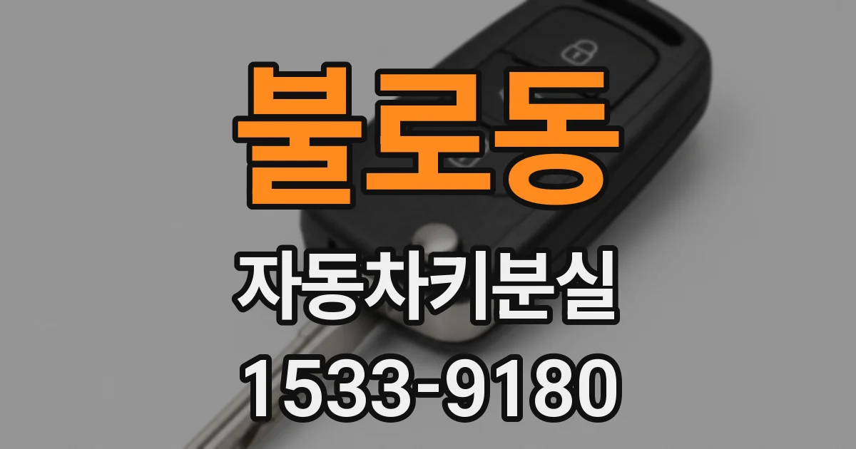 불로동 자동차키분실