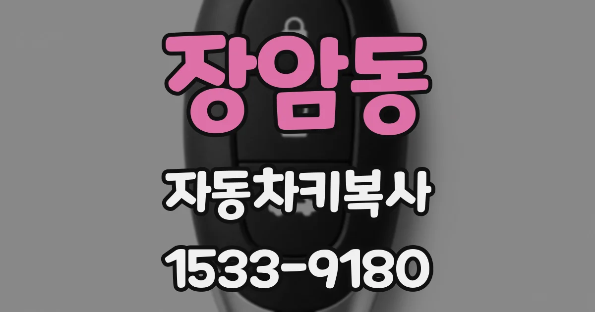 장암동 자동차키복사