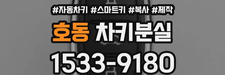 호동 차키분실