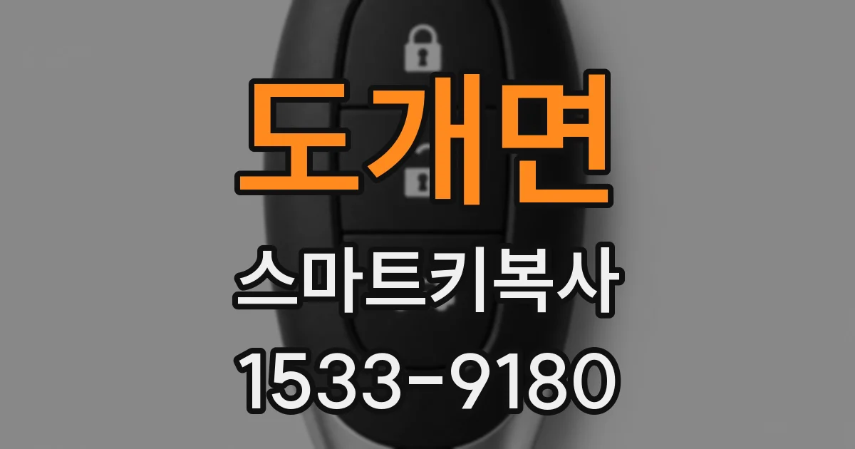 도개면 스마트키복사