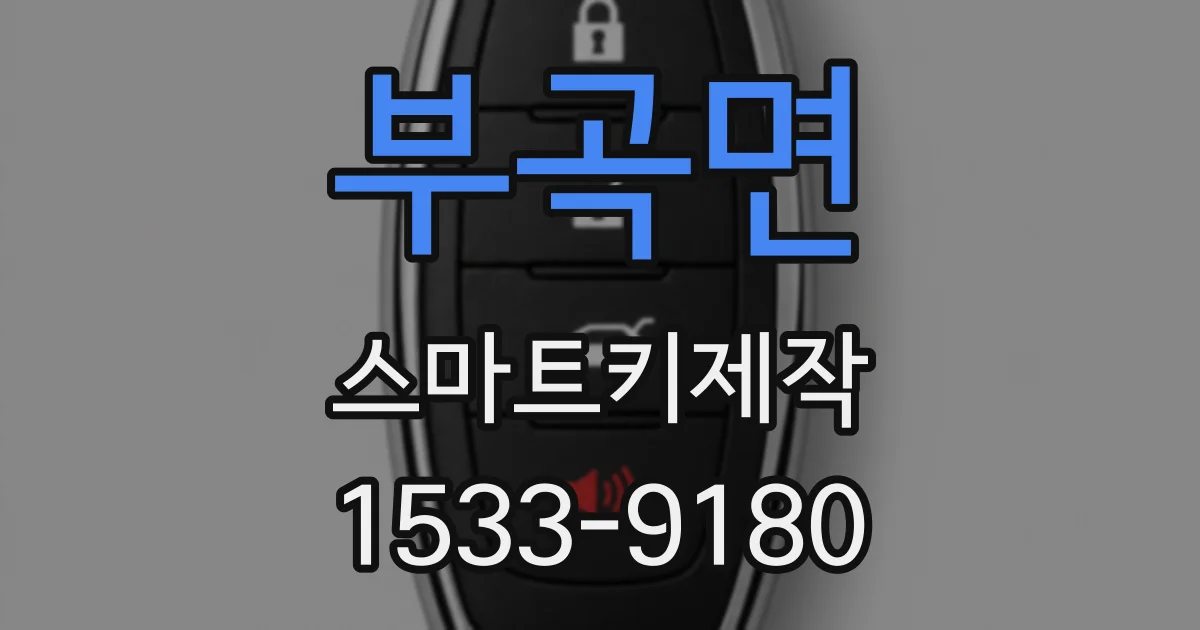 부곡면 스마트키제작