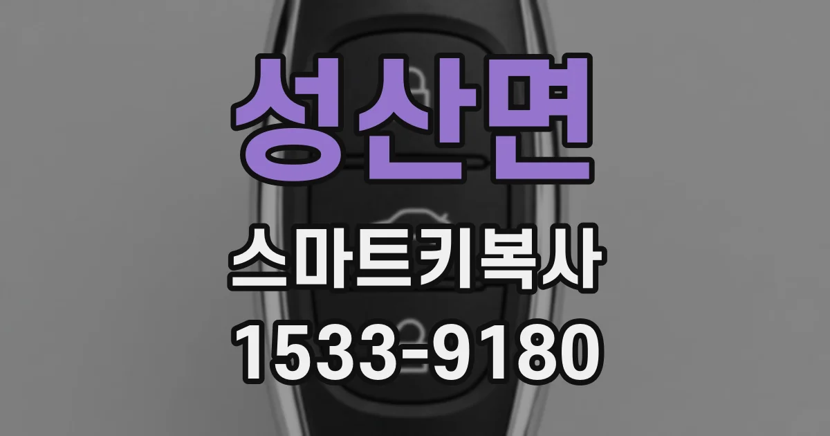 성산면 스마트키복사