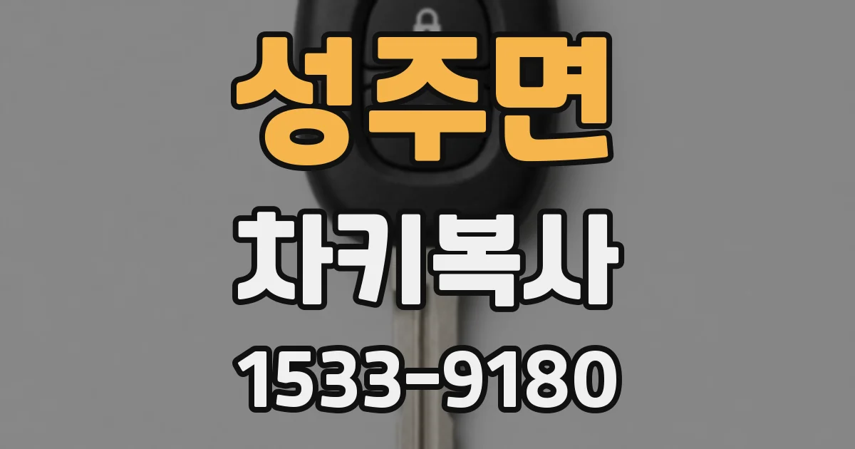 성주면 차키복사