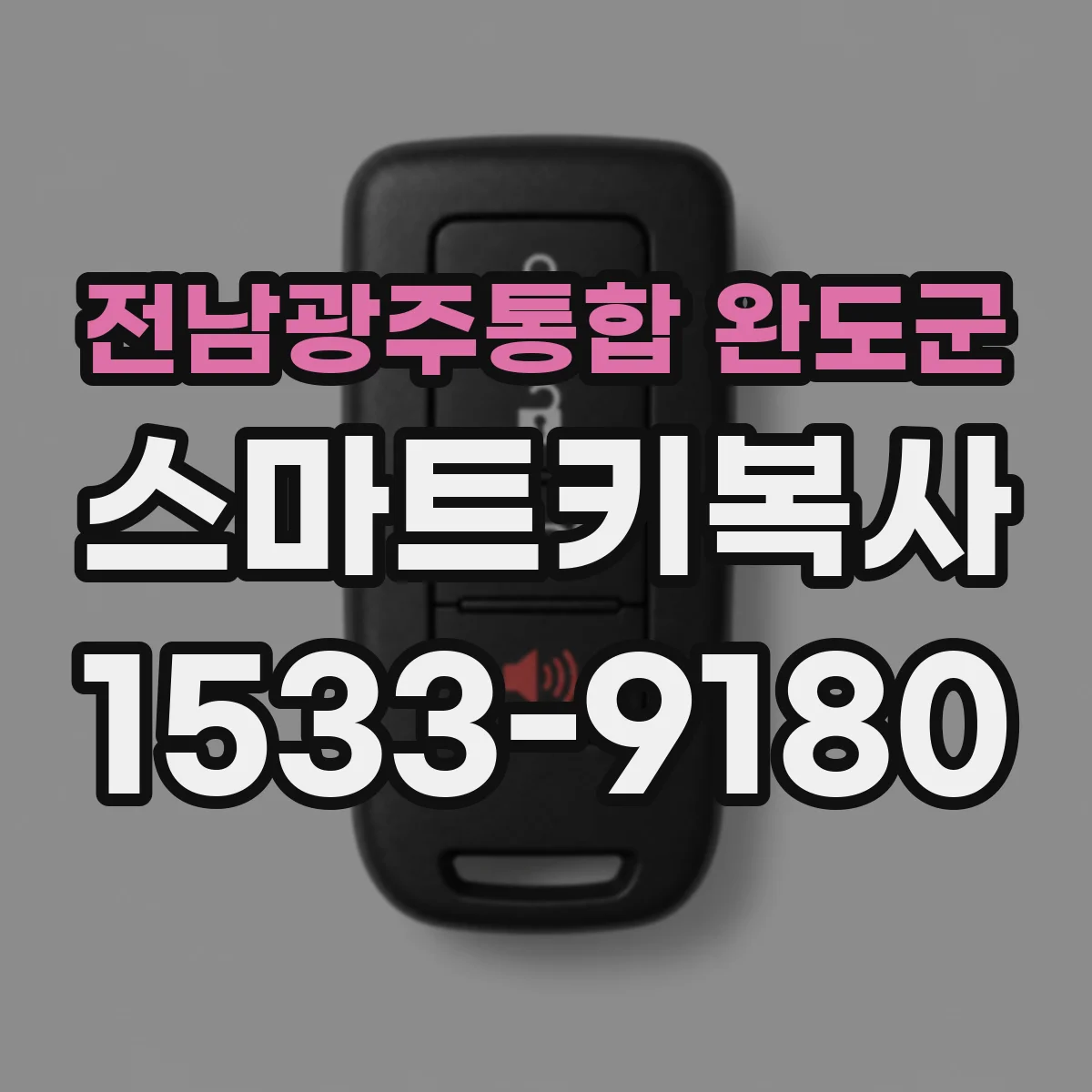 전남광주통합 완도군 스마트키복사