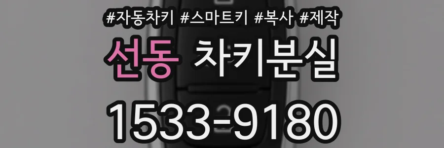 선동 차키분실