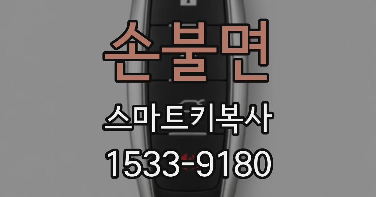 손불면 스마트키복사
