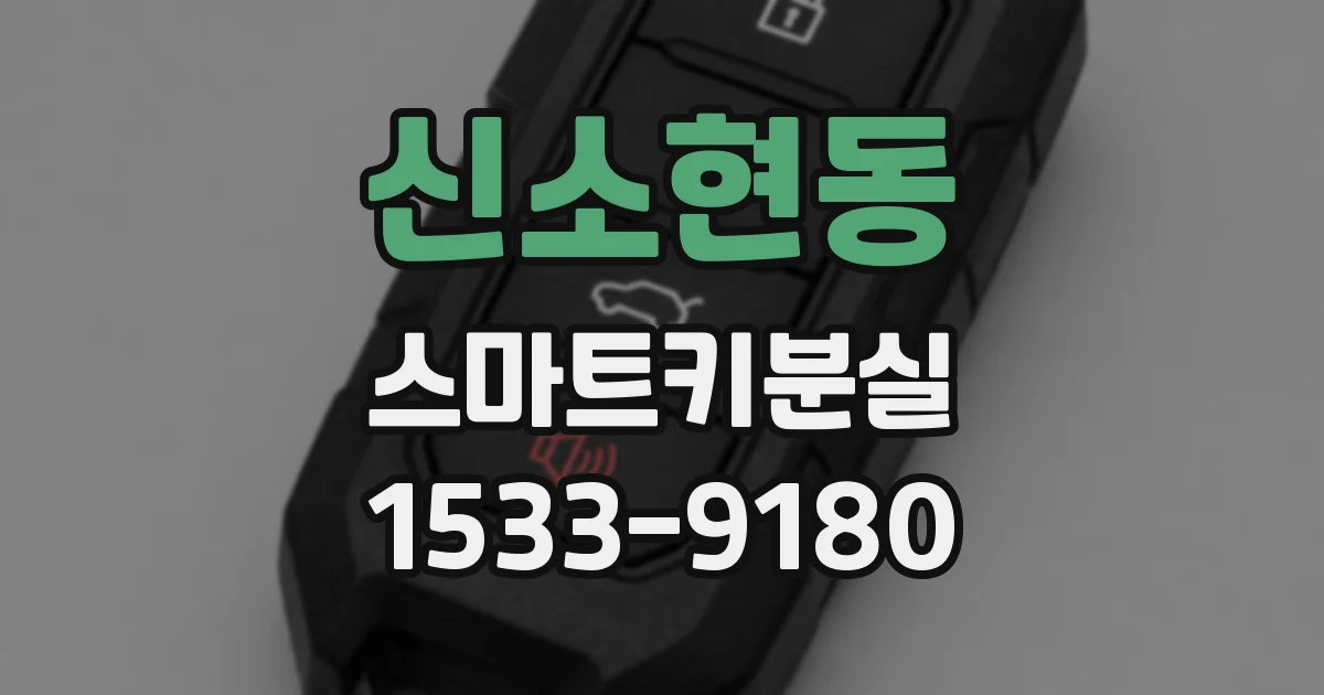 신소현동 스마트키분실