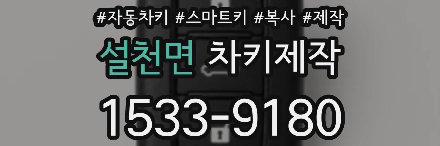 설천면 차키제작