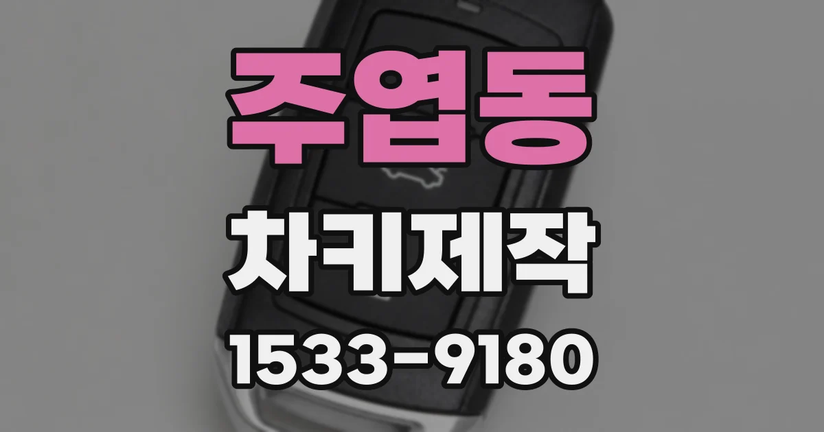 주엽동 차키제작