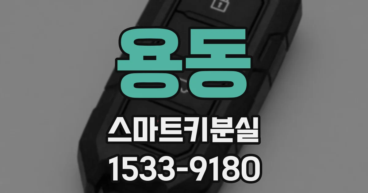 용동 스마트키분실