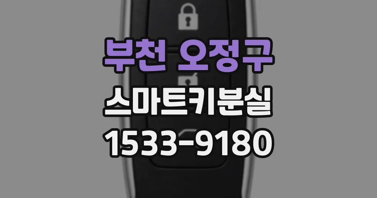 부천 오정구 스마트키분실