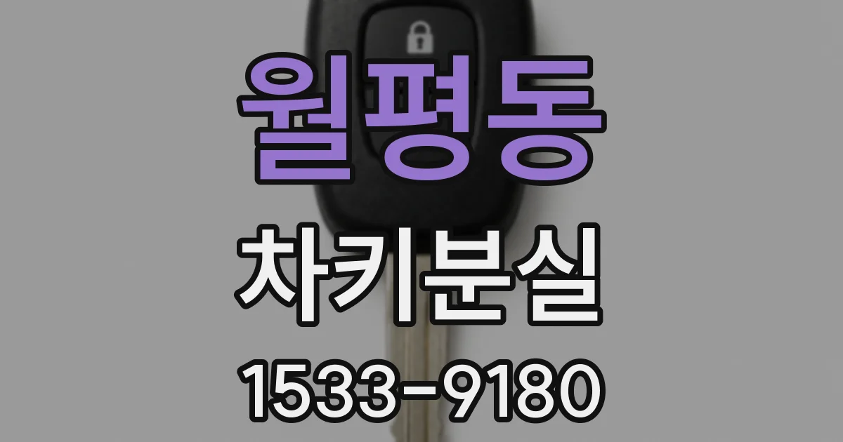 월평동 차키분실