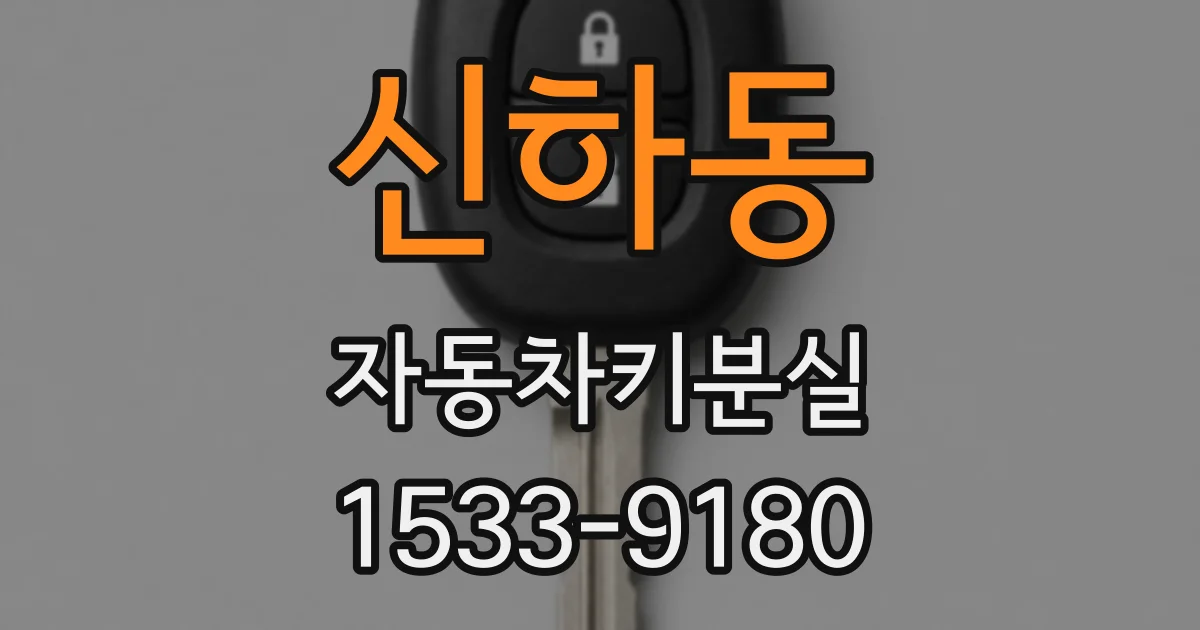 신하동 자동차키분실