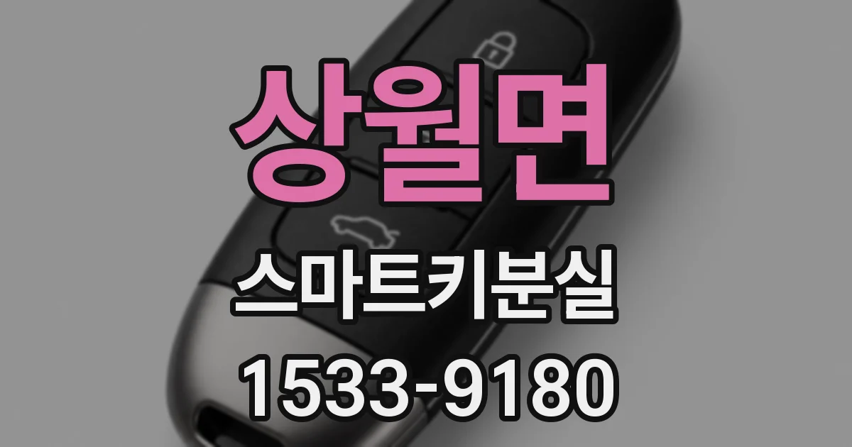 상월면 스마트키분실
