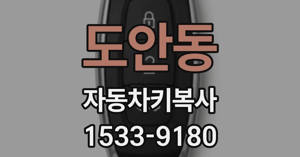 도안동 자동차키복사