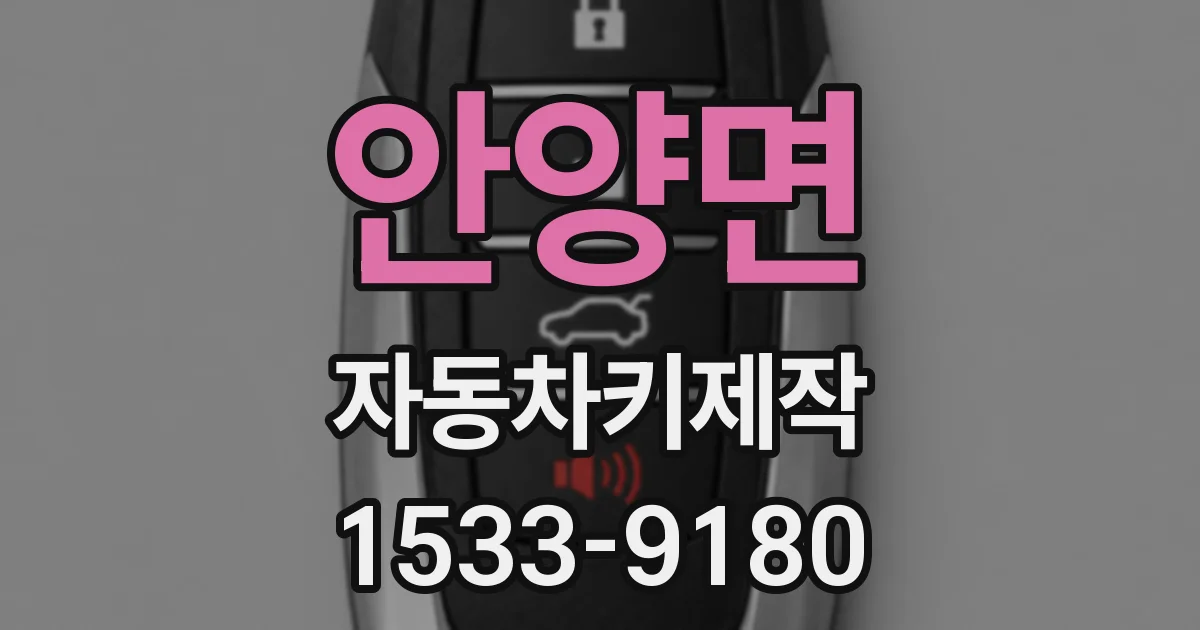 안양면 자동차키제작